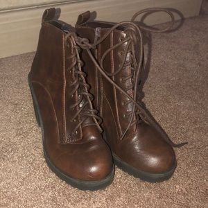 Brown booties